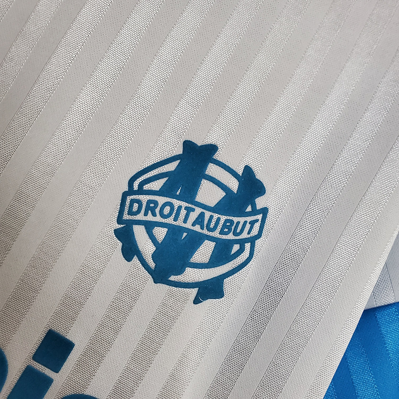 Camisa Marseille 1990 - Retrô Adidas - Branca