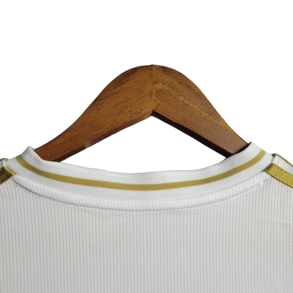 Camisa Real Madrid I 2018/2019 - Retrô Adidas - Branca com detalhes em dourado