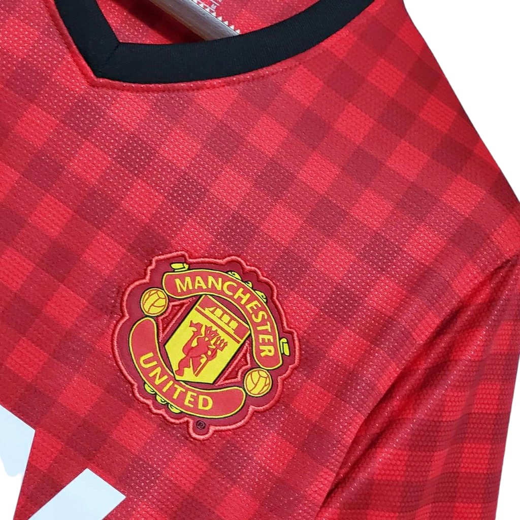 Camisa Manchester United 2012/2013 - Retrô Nike - Vermelha Xadrez