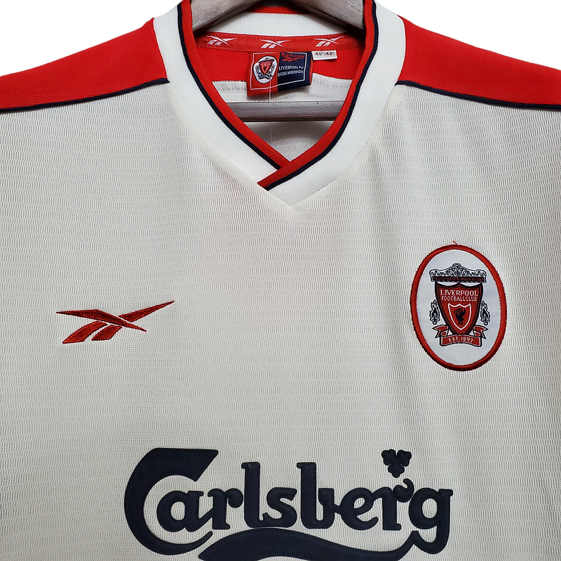 Camisa Liverpool 1998/1999 - Retrô Reebok - Branca