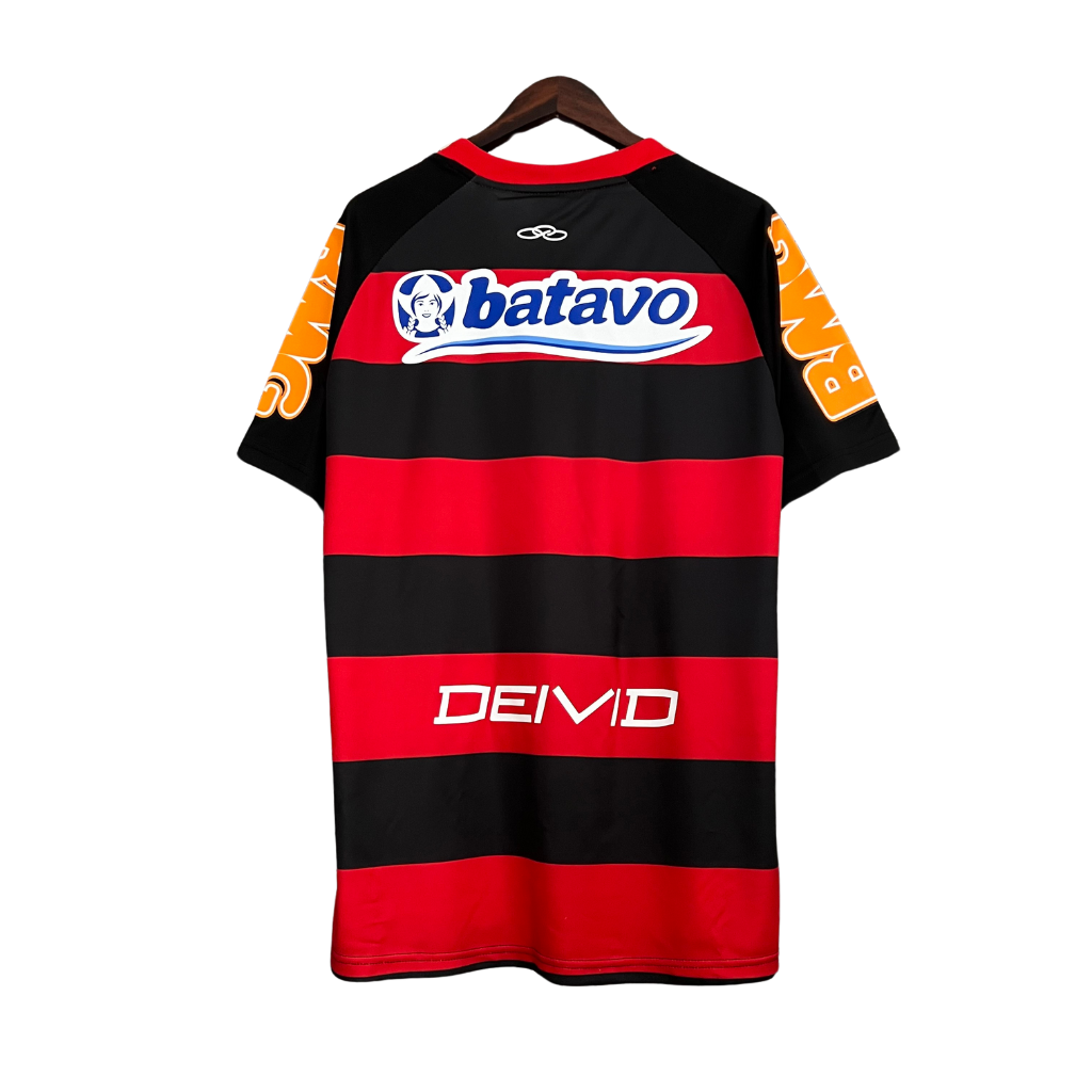 Camisa Flamengo 2010 - Retrô Olympikus - Vermelha e Preta