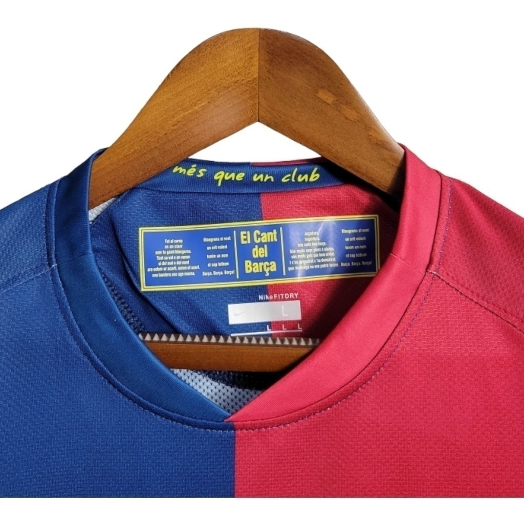 Camisa Barcelona I 2008/2009 - Retrô Nike - Vermelha e azul