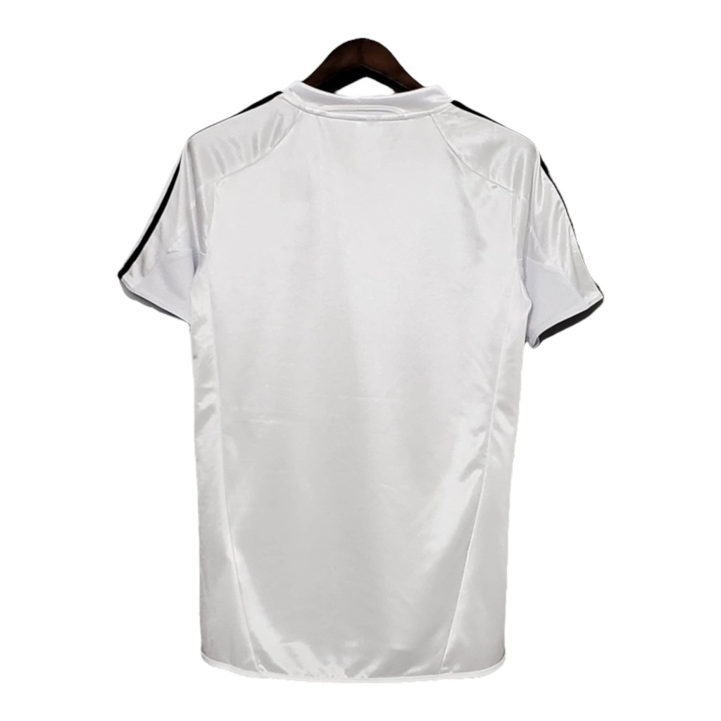 Camisa Real Madrid I 2004/2005 - Retrô Adidas - Branca com listras pretas