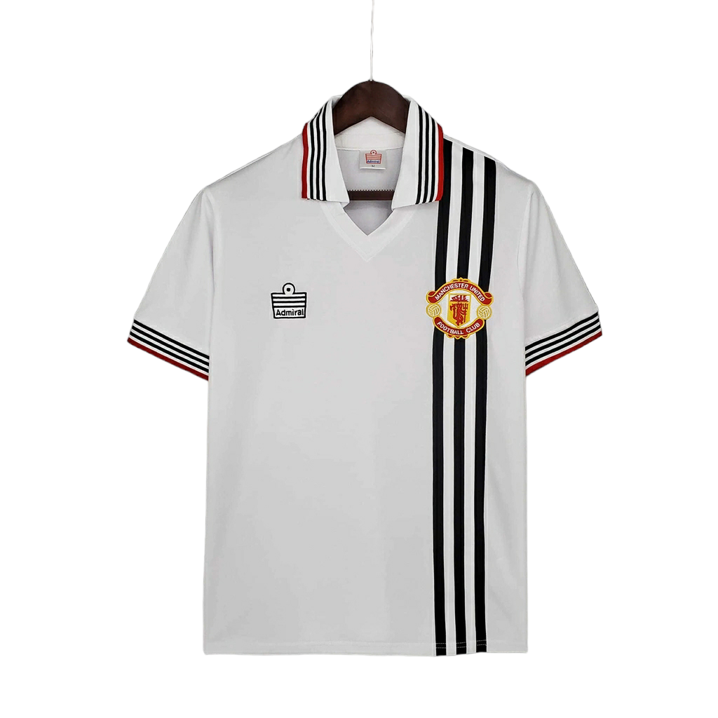Camisa Manchester United 1975/1980 - Retrô Admiral - Branca