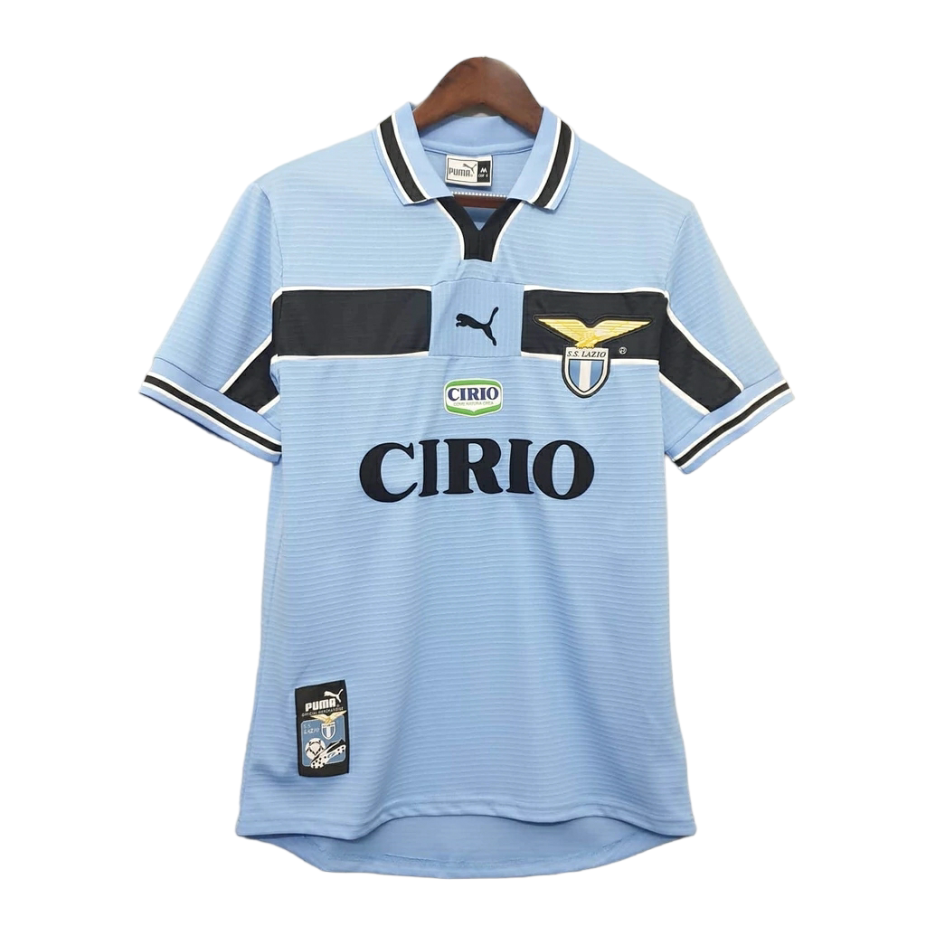 Camisa Lazio I 1999/2000 - Retrô Puma - Azul e preta