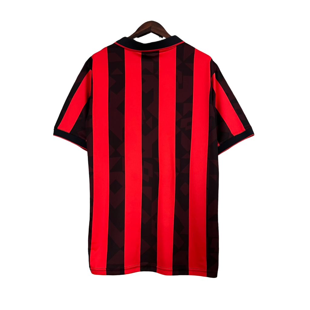 Camisa AC Milan 1988/1989 - Retrô Lotto - Vermelha e Preta