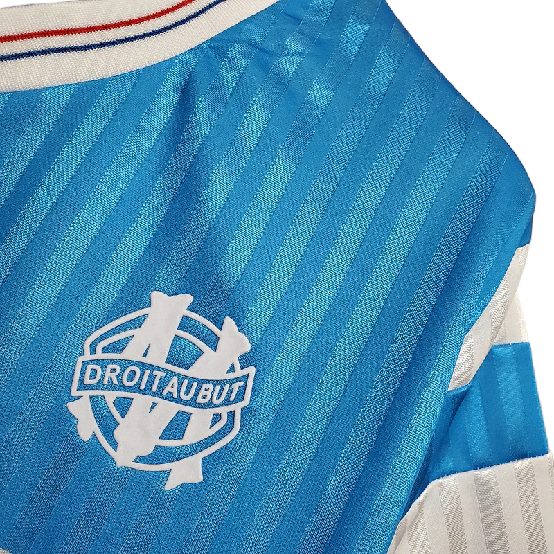 Camisa Marseille 1990 - Retrô Adidas - Azul