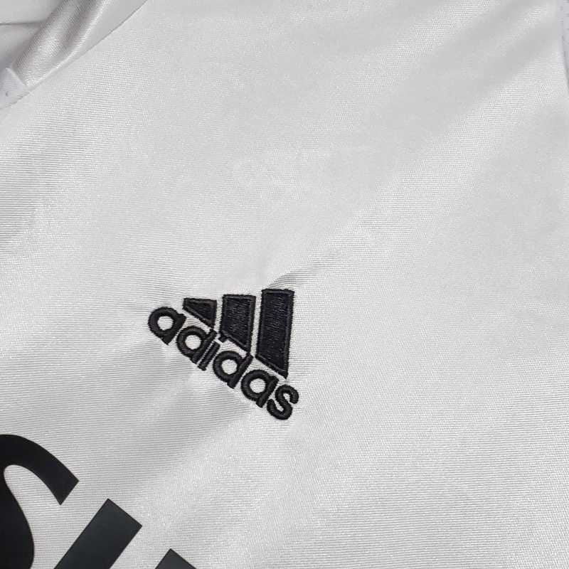 Camisa Real Madrid I 2004/2005 - Retrô Adidas - Branca com listras pretas
