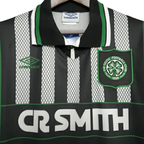 Camisa Celtic 1994/1996 - Retrô Umbro - Preta