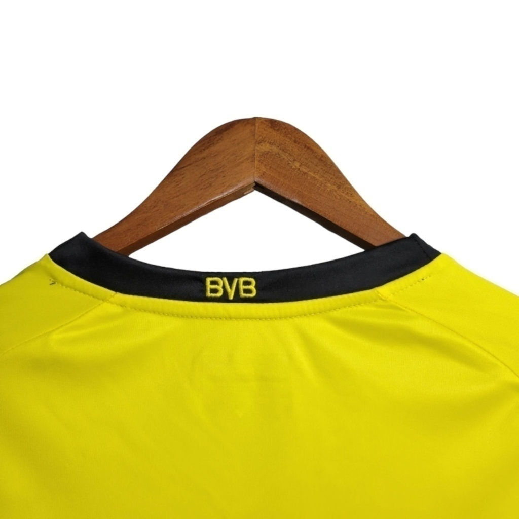 Camisa Borussia Dortmund I 2011/2012 - Retrô Kappa - Amarela com detalhes em preto