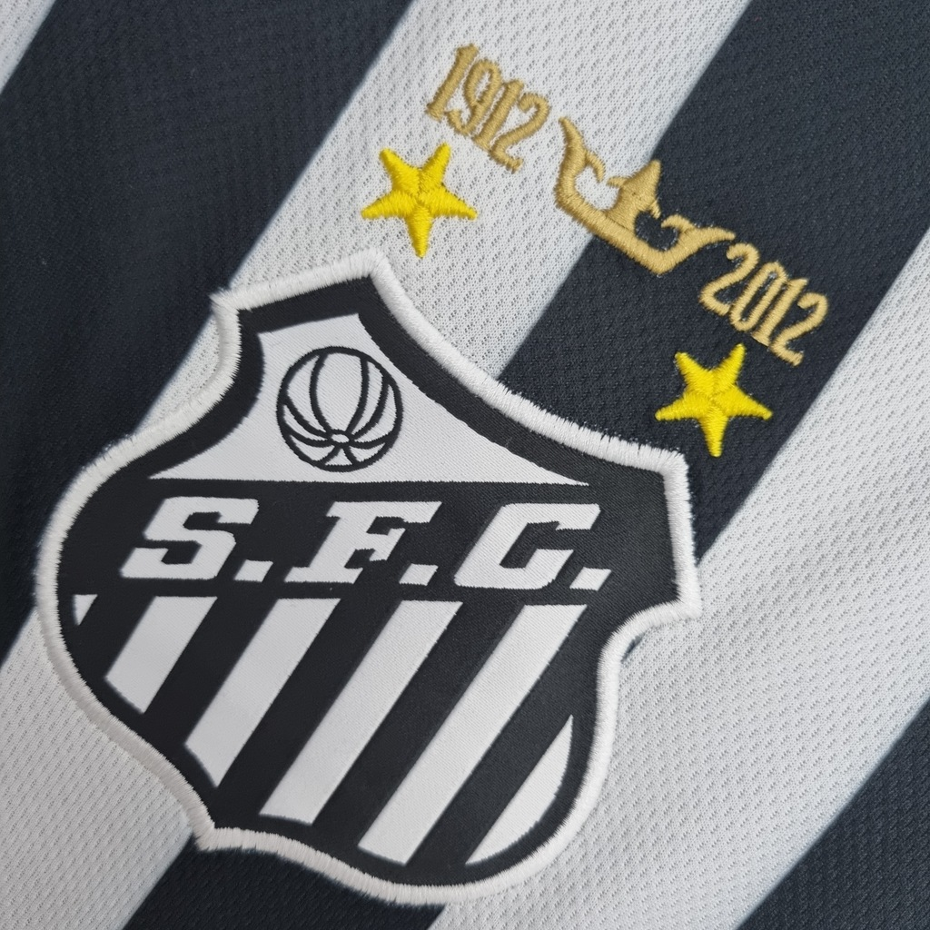 Camisa Santos II 2012/2013 - Retrô Nike - Branca e Preta