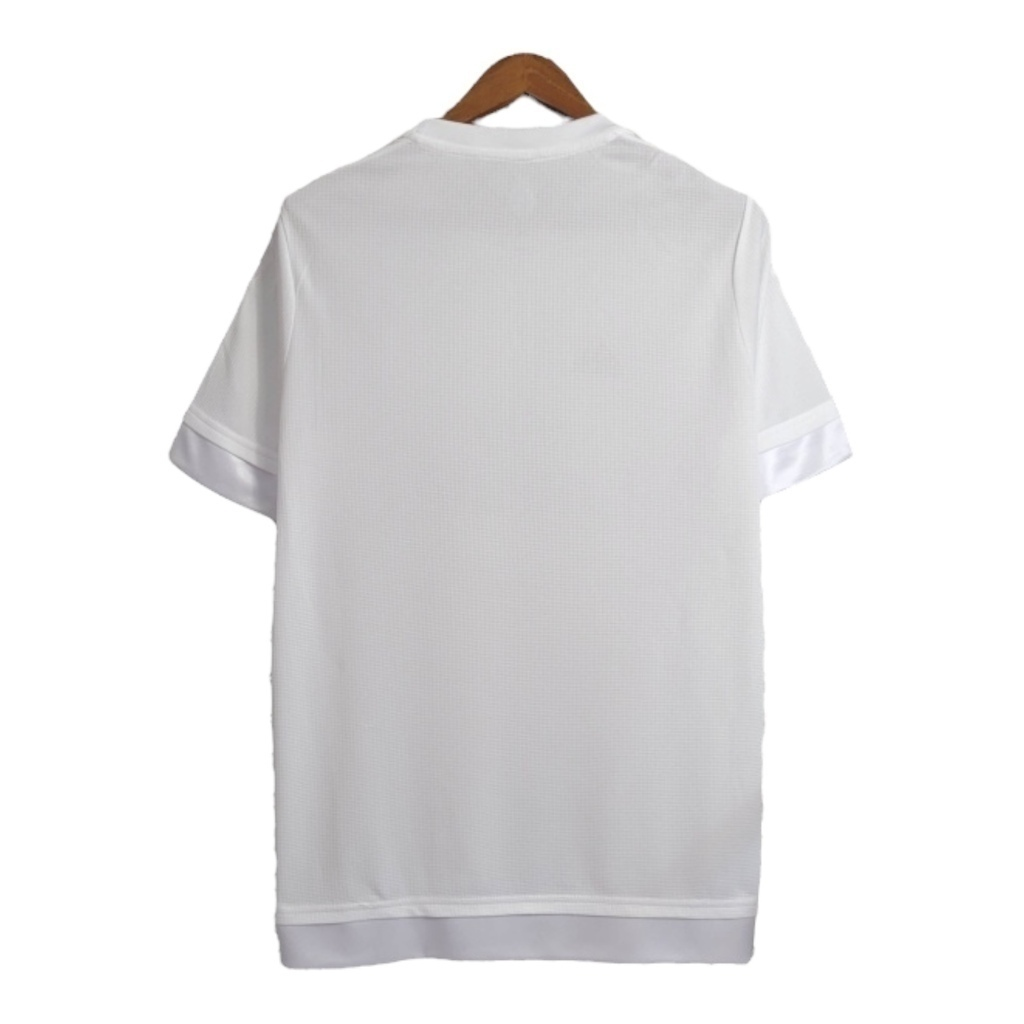 Camisa Real Madrid I 2015/2016 - Retrô Adidas - Branca com detalhes em cinza