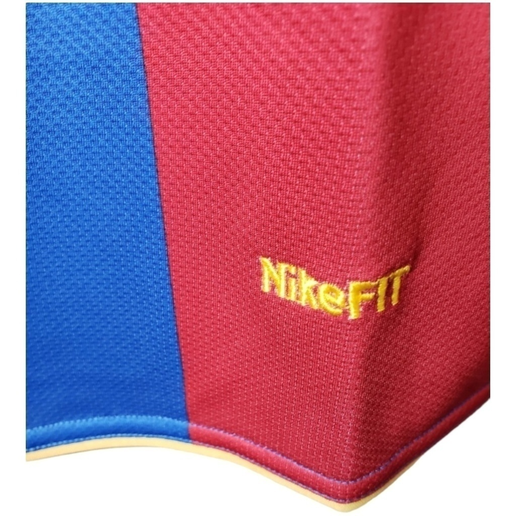 Camisa Barcelona I 2007/2008 Manga Longa - Retrô Nike - Vermelha e azul