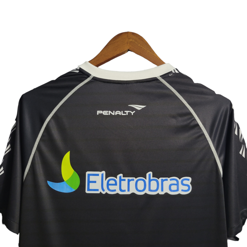 Camisa Vasco da Gama I 2010 - Retrô Penalty - Preta com detalhes em branco e com patrocínio