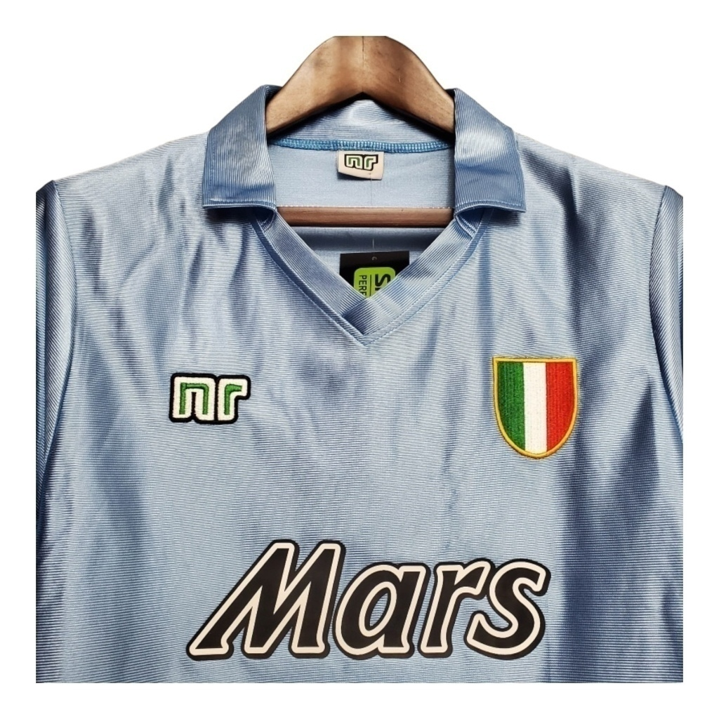 Camisa Napoli I 1990/2001 - Retrô Ennere - Azul