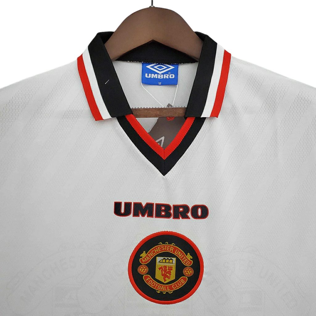 Camisa Manchester United 1996/1997 - Retrô Umbro - Branca
