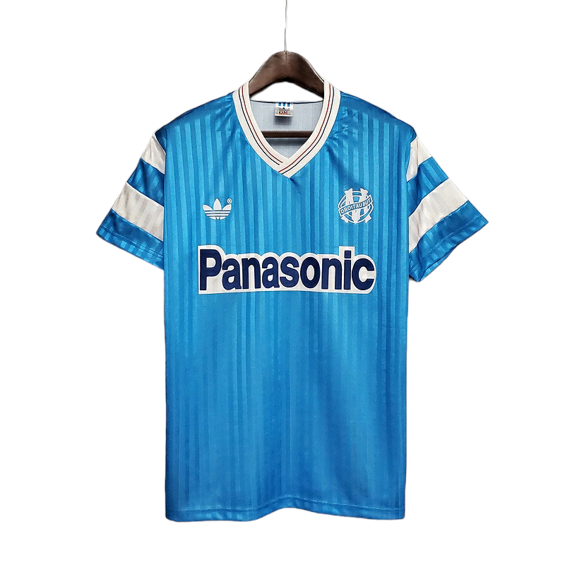 Camisa Marseille 1990 - Retrô Adidas - Azul