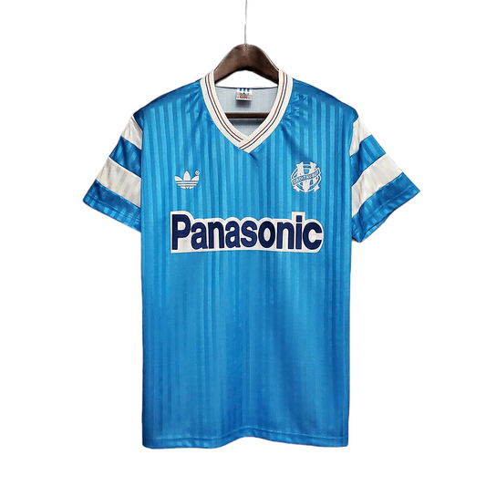 Camisa Marseille 1990 - Retrô Adidas - Azul