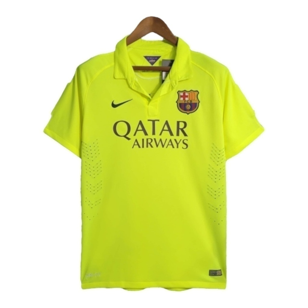 Camisa Barcelona II 2014/2015 - Retrô Nike - Amarela