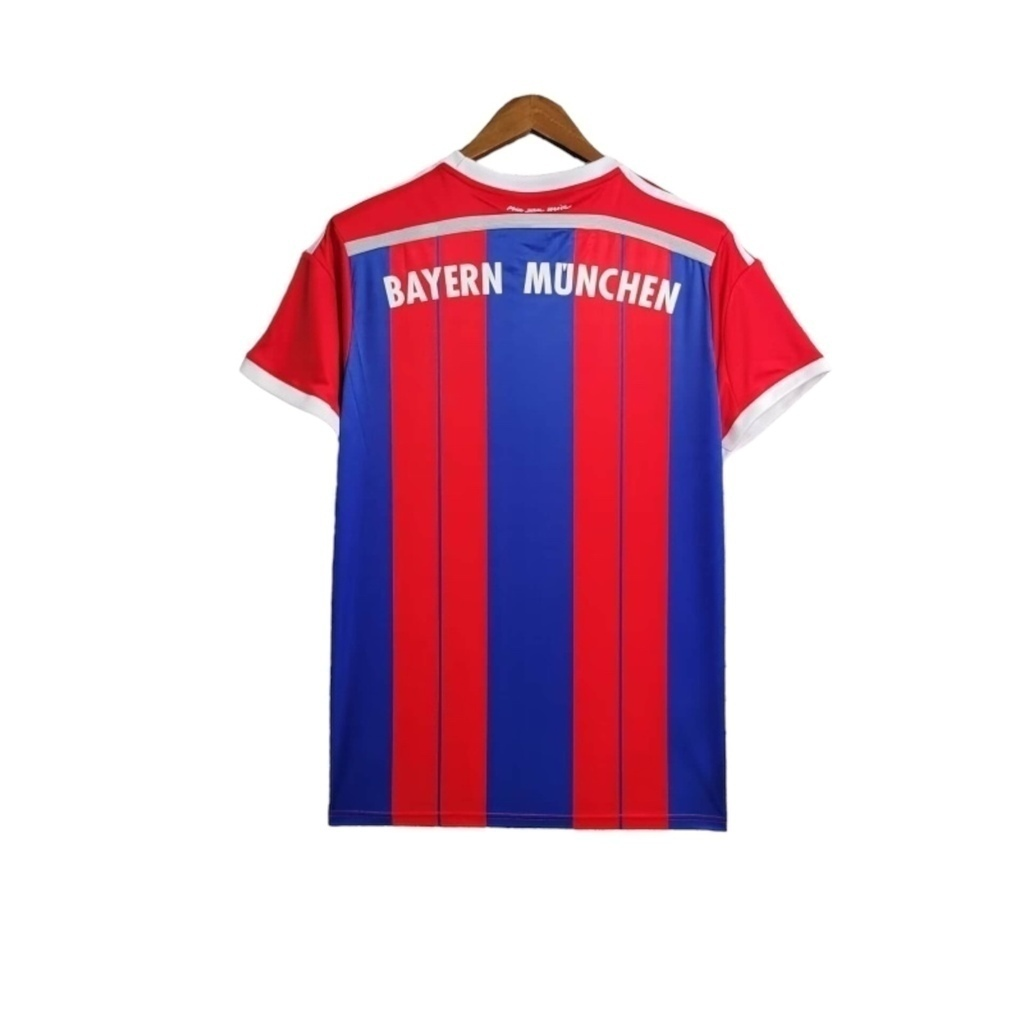 Camisa Bayern Munich I 2014/2015 - Retrô Adidas - Azul e vermelha