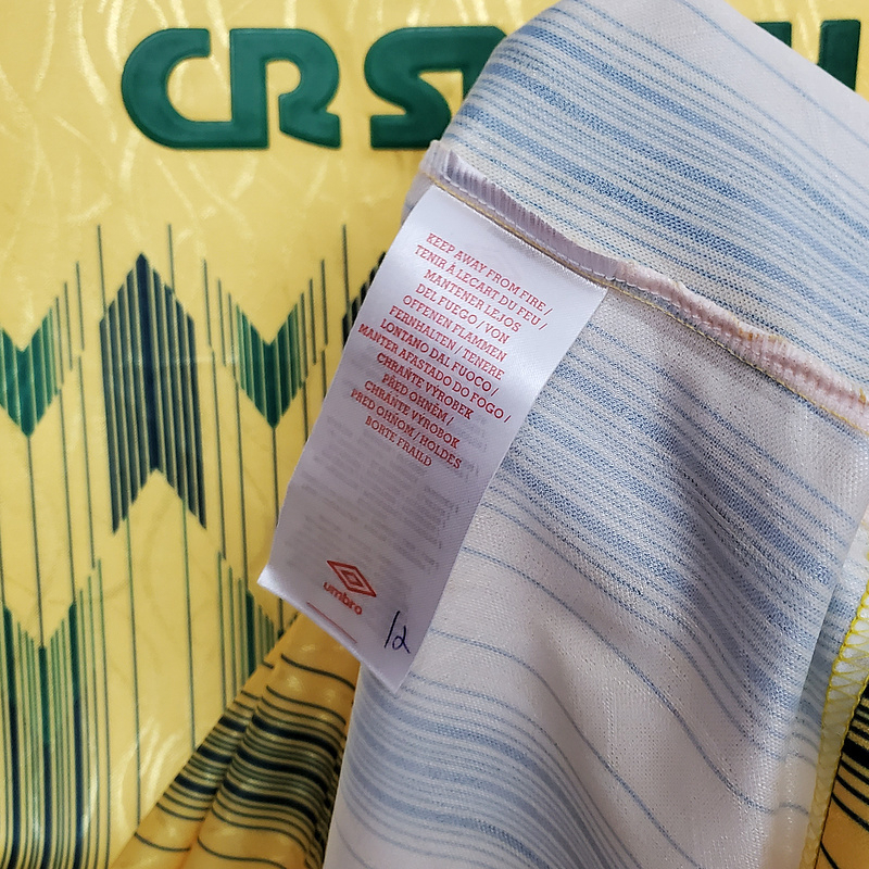 Camisa Celtic 1991/1992 - Retrô Umbro - Amarela e Verde