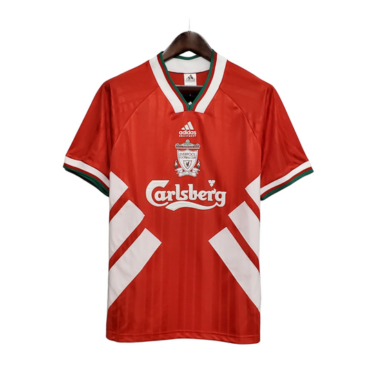 Camisa Liverpool I 1993 - Retrô Adidas - Vermelho e Branco
