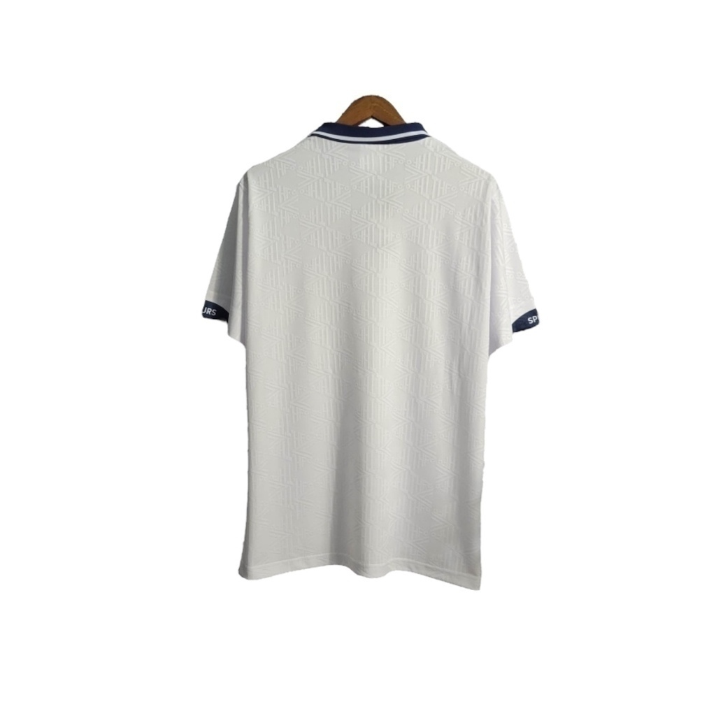 Camisa Tottenham I 1991/1993 - Retrô Umbro - Branca com detalhes em azul