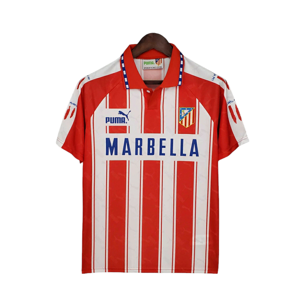 Camisa Atlético Madrid 1994/1995 - Retrô Puma - Branca e Vermelha
