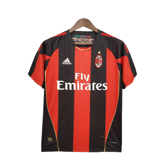 Camisa AC Milan I 2010/2011 - Retrô Adidas - Vermelha e preta