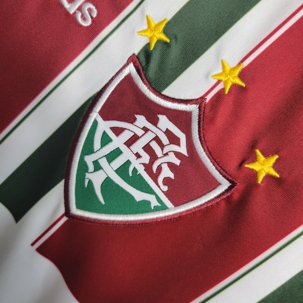 Camisa Fluminense I 2012 - Retrô Adidas - Tricolor Unimed