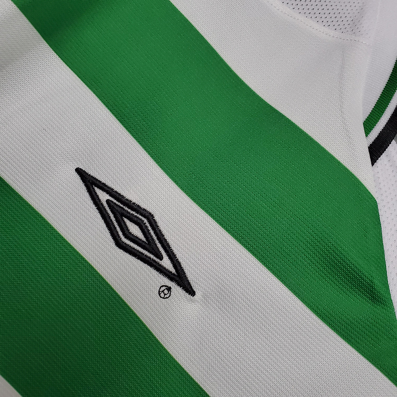 Camisa Celtic 2001/2003 - Retrô Umbro - Verde e Branca