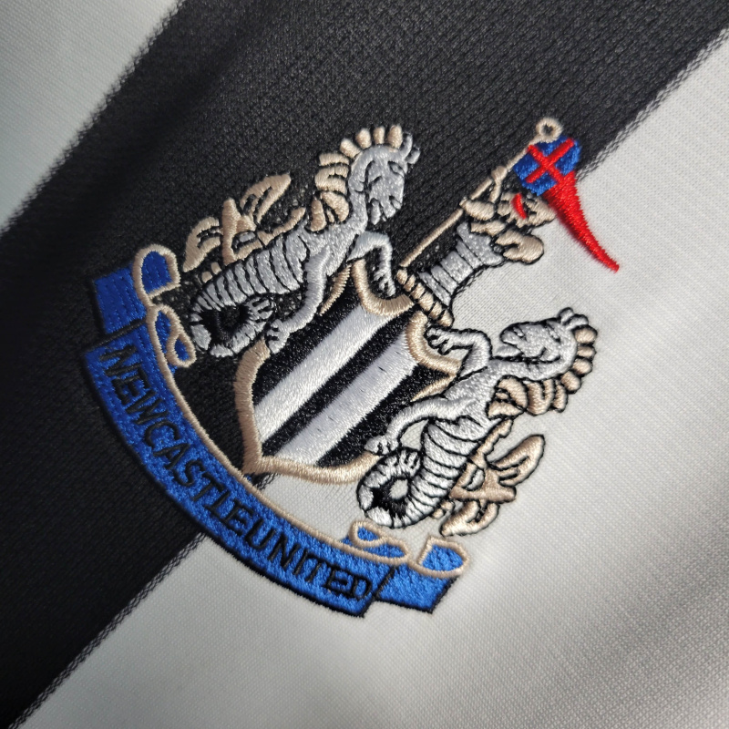 Camisa Newcastle 1997/1999 - Retrô Adidas - Branca com listras pretas