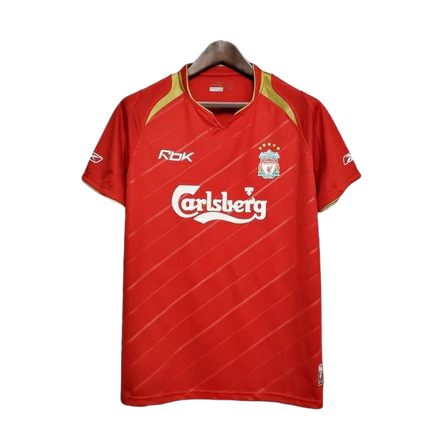 Camisa Liverpool 2005/2006 - Retrô Reebok - Vermelha