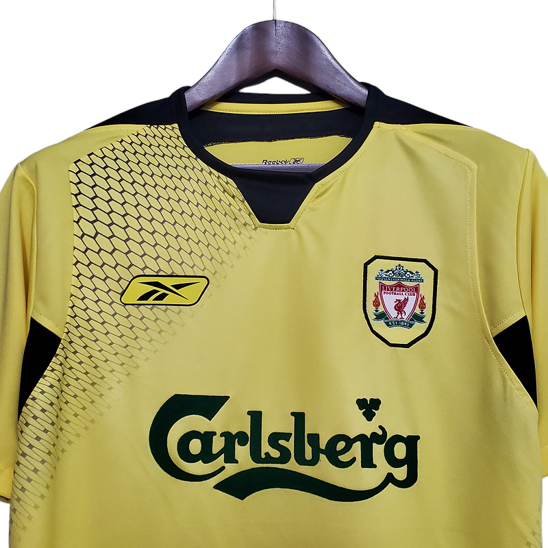 Camisa Liverpool 2004/2005 - Retrô Reebok - Amarela