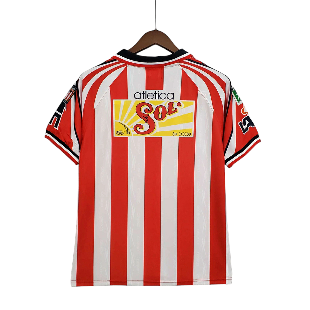 Camisa Chivas Guadalajara - 1998/1999 - Vermelha e Branca - Retrô Atletica