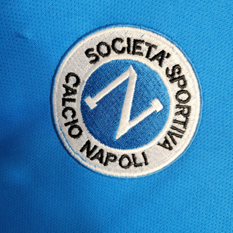 Camisa Napoli I 1988/1989 - Retrô Ennere - Azul