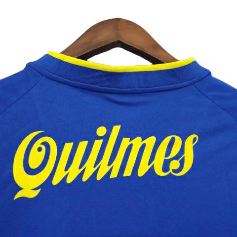 Camisa Boca Juniors 2001 - Retrô Nike - Azul com detalhes em amarelo