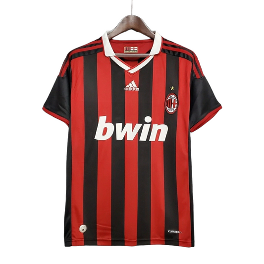 Camisa AC Milan 2009/2010 - Retrô Adidas - Vermelha e preta