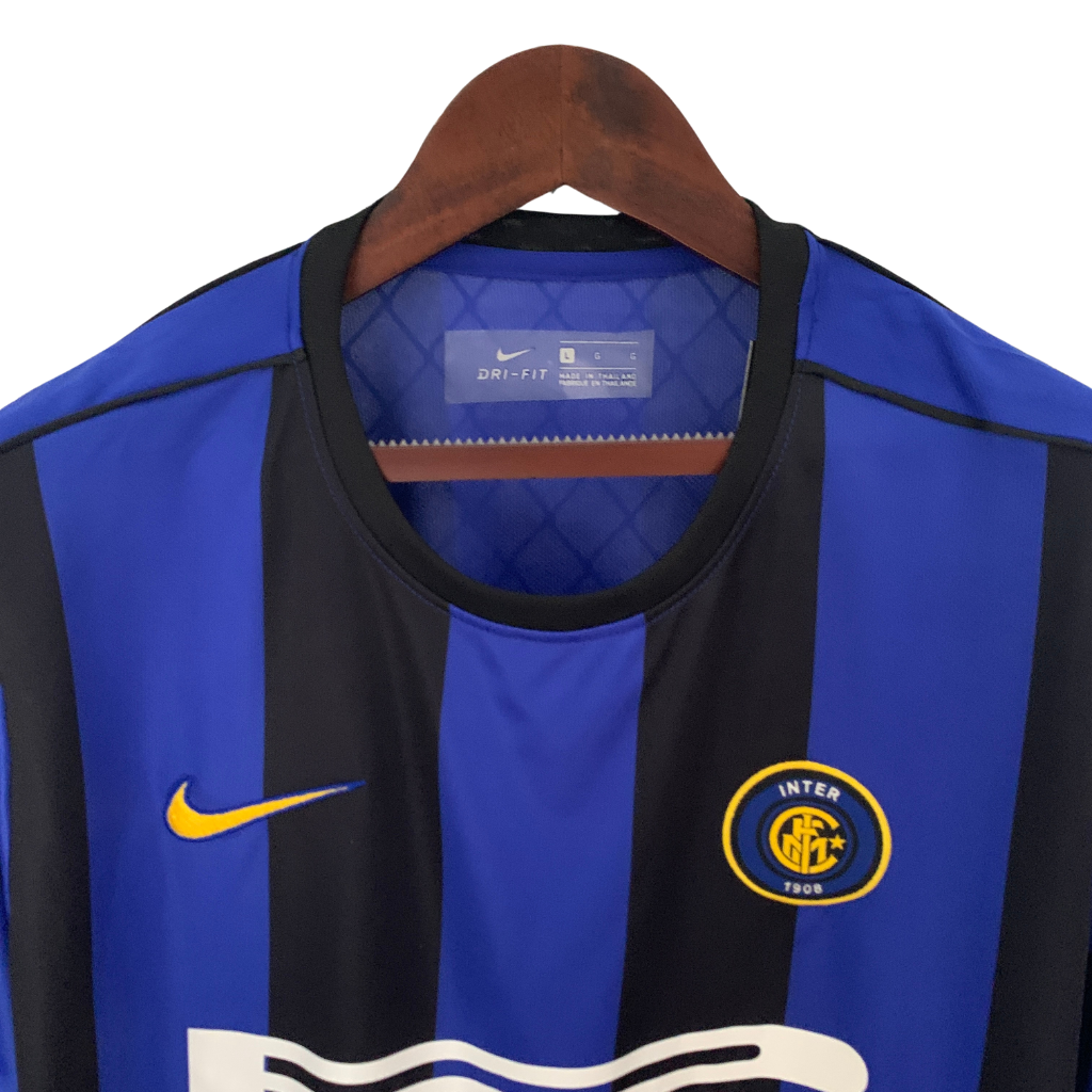 Camisa Inter de Milão I 1999/2000 - Retrô Nike - Azul e preta