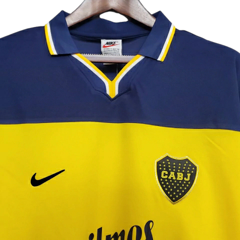 Camisa Boca Juniors 1999 - Retrô Nike - Azul e Amarela