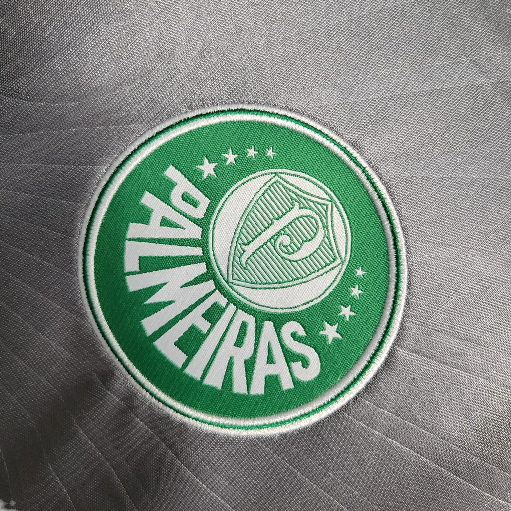 Camisa Palmeiras III 2015 - Retrô Puma - Cinza com detalhes em verde