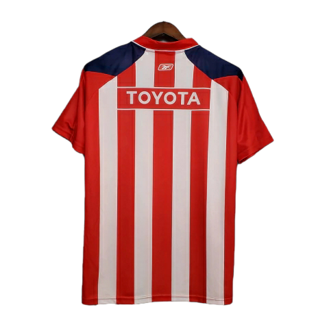 Camisa Chivas Guadalajara I 2006/2007 - Retrô Reebok - Vermelha e branca