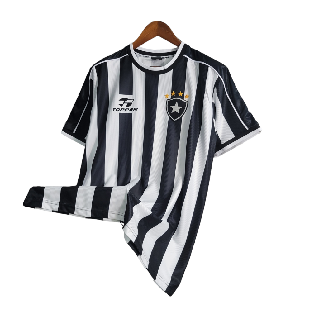 Camisa Botafogo l 1999/2000 - Retrô Topper - Preta e Branca