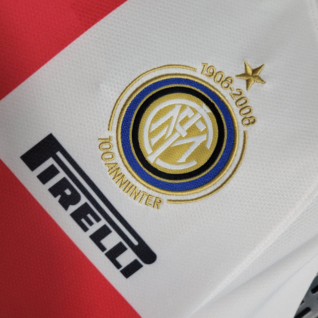 Camisa Inter de Milão II 2007/2008 - Retrô Nike - Branca
