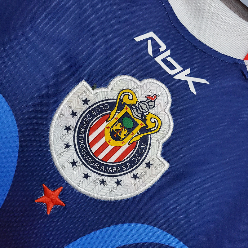 Camisa Chivas Guadalajara 2006/2007 - Azul - Retrô Reebok