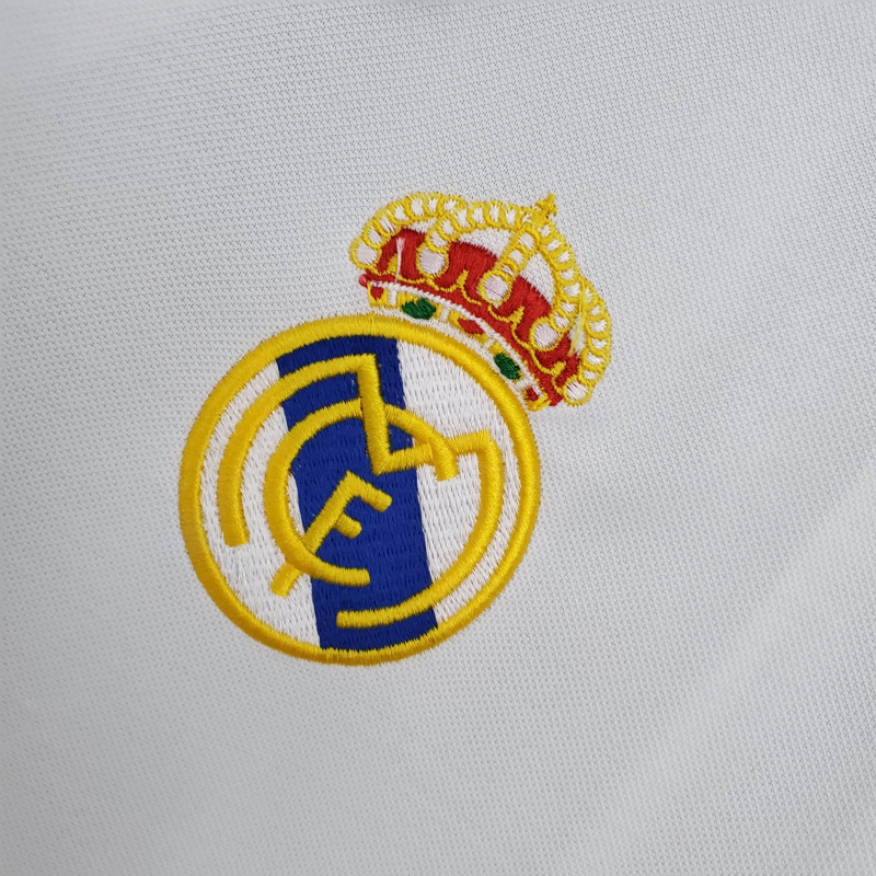 Camisa Real Madrid Champions League I 2002/2003 - Retrô Adidas - Branca