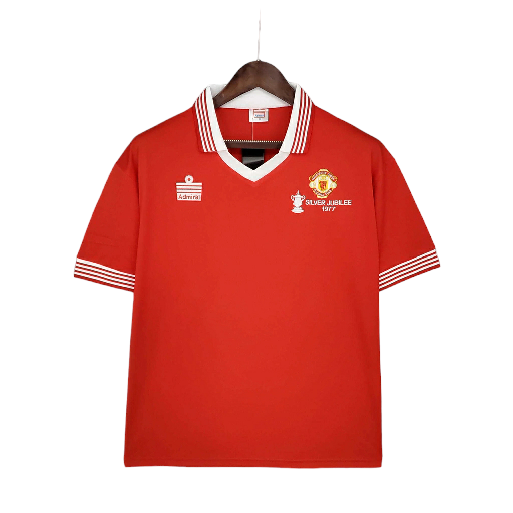 Camisa Manchester United 1977 - Retrô Admiral - Vermelha