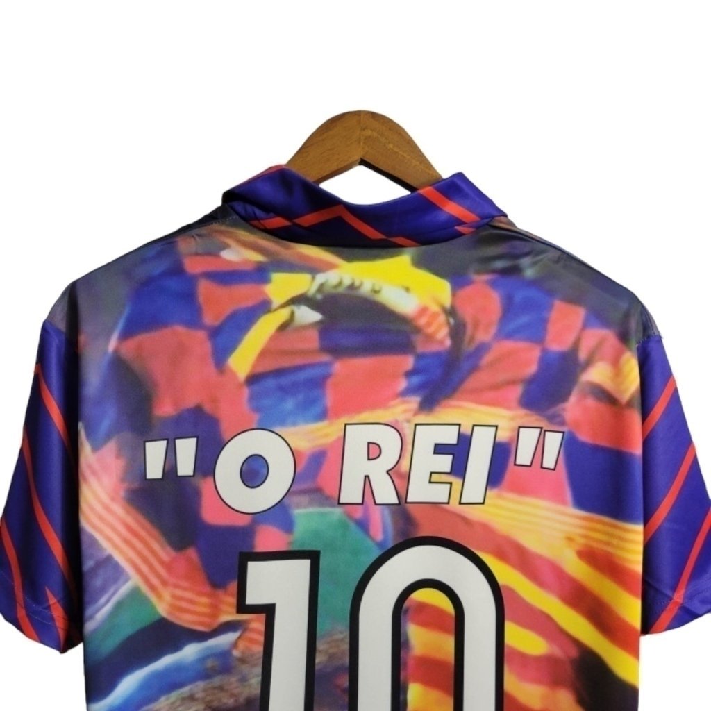 Camisa Barcelona Romário 1993/1994 - Retrô - Multicolorida