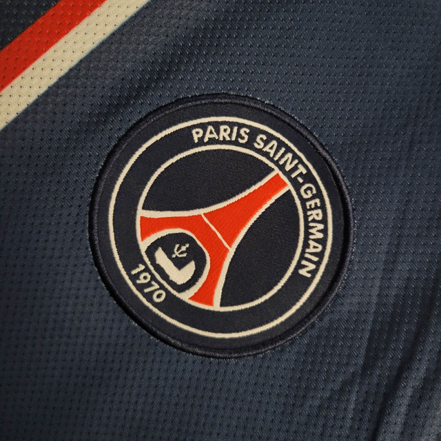 Camisa Paris Saint-Germain I 2012/2013 - Retrô Nike - Azul com detalhes em vermelho e branco