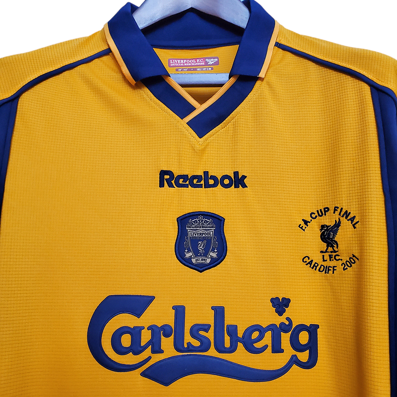 Camisa Liverpool 2000/2001 - Retrô Reebok - Amarela